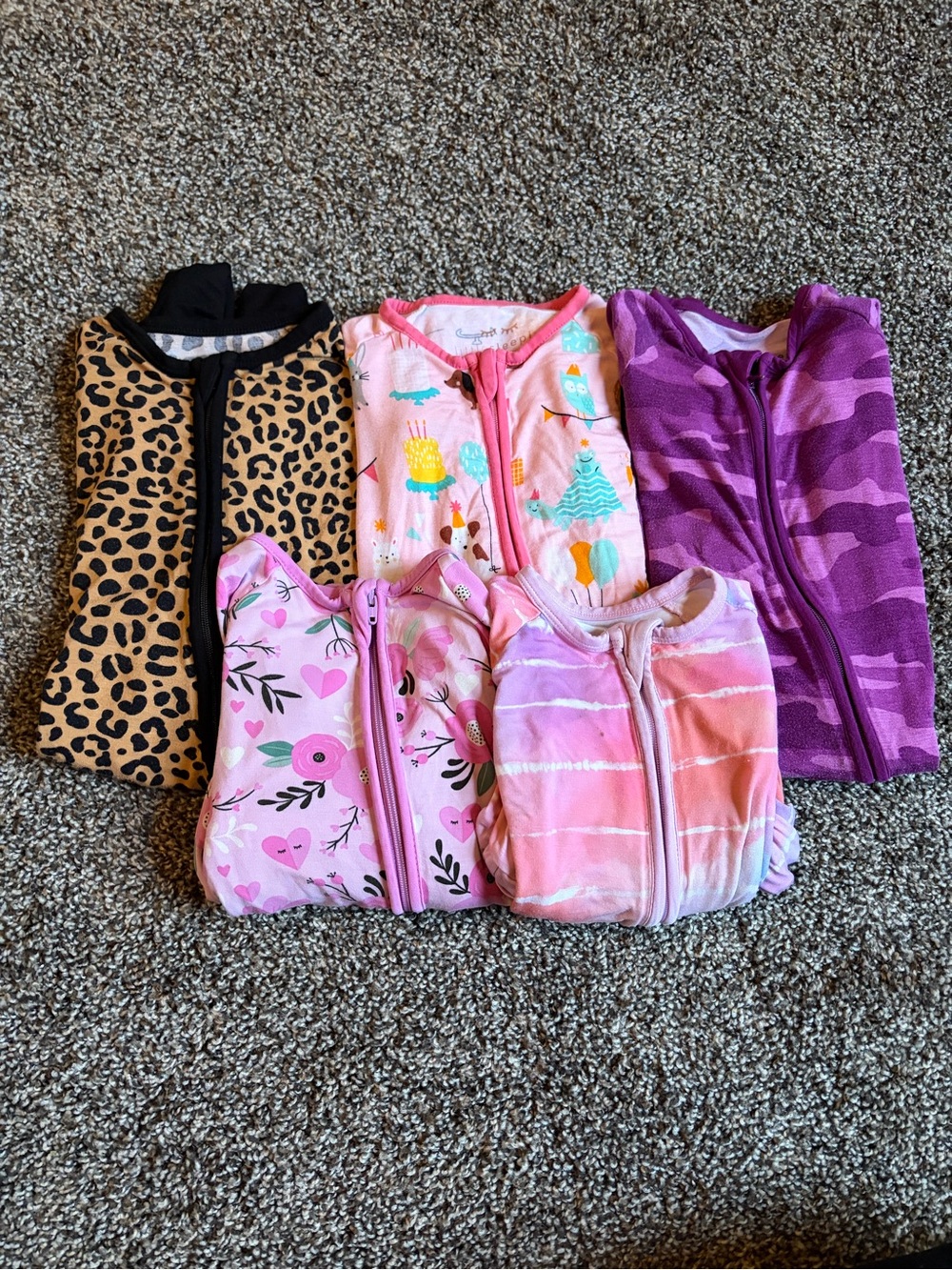 Little Sleepies zippy bundle 3-6m